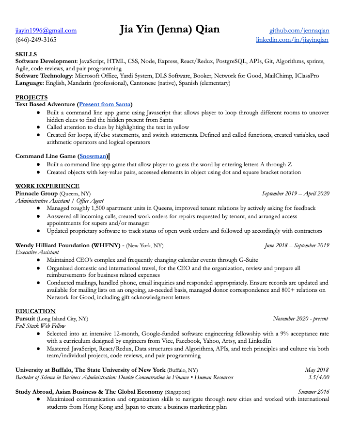 Picture of Resume